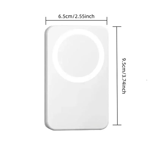 15W Wireless Fast Charging 5000mAh Magnetic Wireless Power Bank, Portable Charger Compact Compatible with iPhone 17 16 15 14 13 12 Series Plus Pro Max